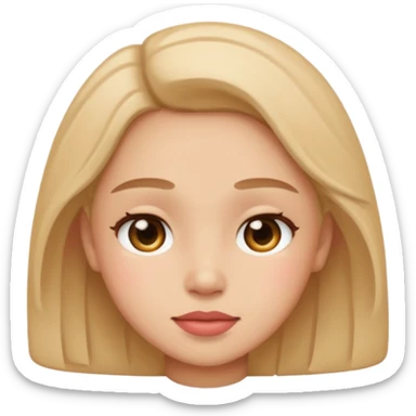 make A image fo blushin deeply sticker