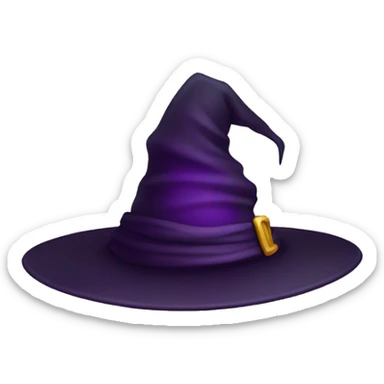 Witch hat sticker