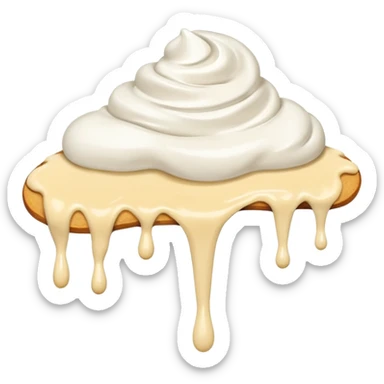 smeared cream smear sticker