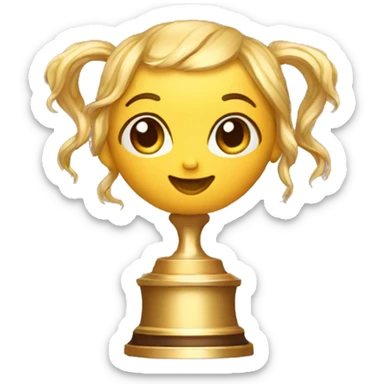 Trophy golden nymph  sticker