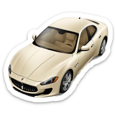 beige-maserati-car sticker
