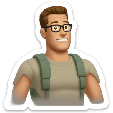 hank hill sticker