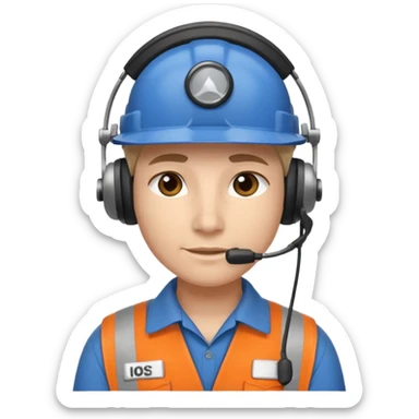 Dispatch department worker  sticker