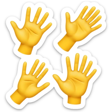 Hand imogi  sticker