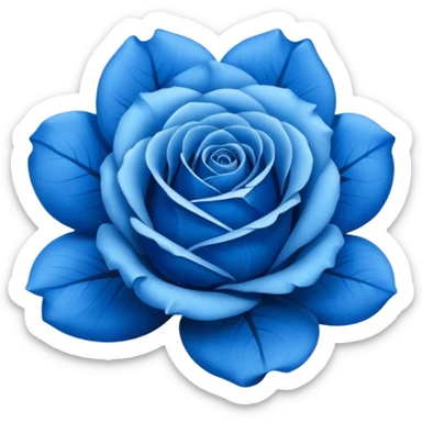 Rosa azul sticker