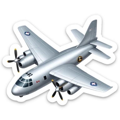 bomber plane sticker