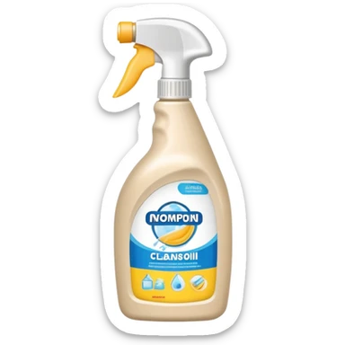 light beige jar of cleaning agent
 sticker