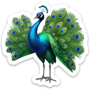 Peacock sticker