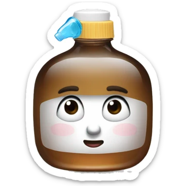 p diddy with a baby oil bottle sticker