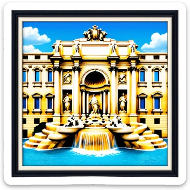 Trevi Fountain sticker