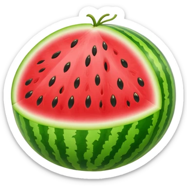 A whole watermelon sticker