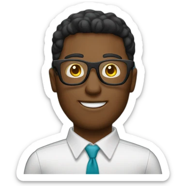 ragazzo con occhiali videomaker sticker