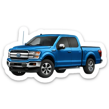 Blue 2021 f150  sticker