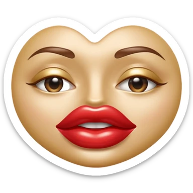 A seductive pair of slightly parted lips emoji made of liquid silver chrome, smooth glossy metallic surface, soft sensual curves, subtle reflections, luxury sexy aesthetic, minimal iOS emoji style, centered composition, clean white background, soft studio lighting, no text sticker