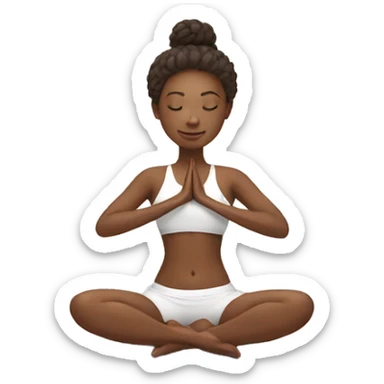 yoga enthusiast sticker