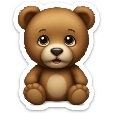 Teddy bear sticker