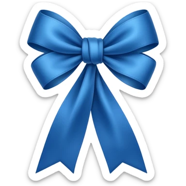 Laço azul escuro sticker