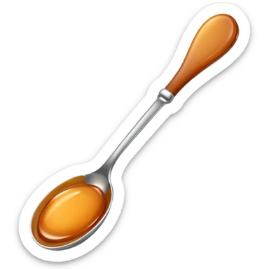caramel on spoon sticker