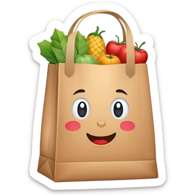 I want svg emoji for a groccery icon that inwant. To build in my mobile app food delivery  sticker