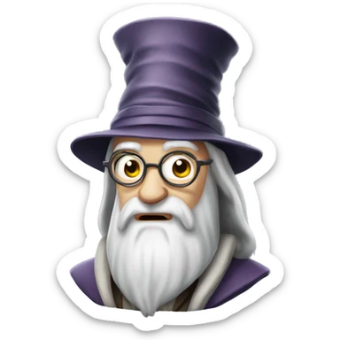 Albus Dumbledore not amused sticker