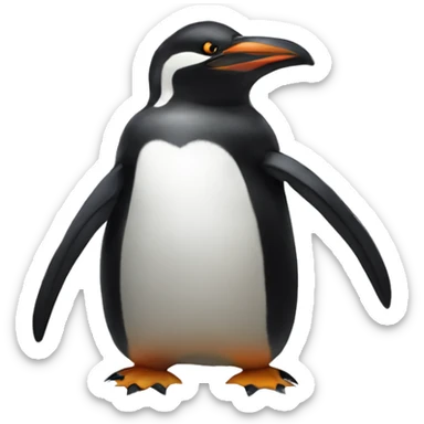 Rambo Penguin sticker