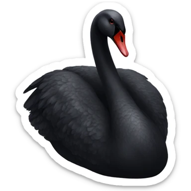 Black swan sticker