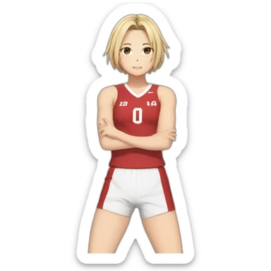 Kenma in Volleyball uniform sticker
