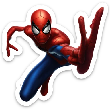 Spider-Man in Harley Quinn style, oil paint, mysterious eyes, intricate lips, masterpiece portrait, odd perspective, beautiful, desirable, logical sticker