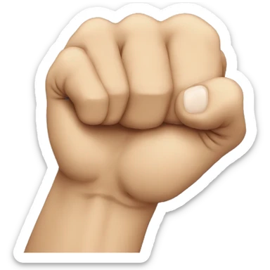 fist bump right sticker