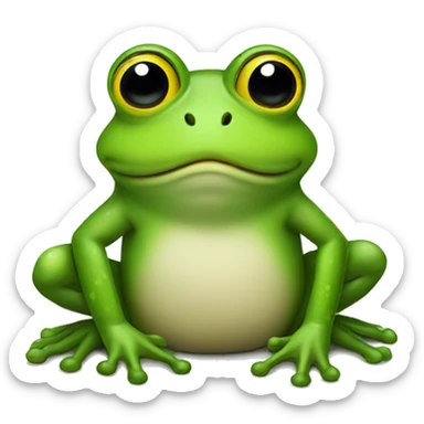 New year frog  sticker