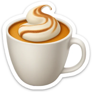 Pumpkin spice latte sticker