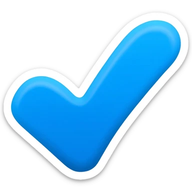 Verificado azul palomita sticker