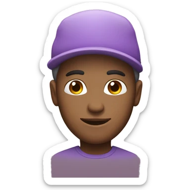 red color hat with lavender color  lower sticker