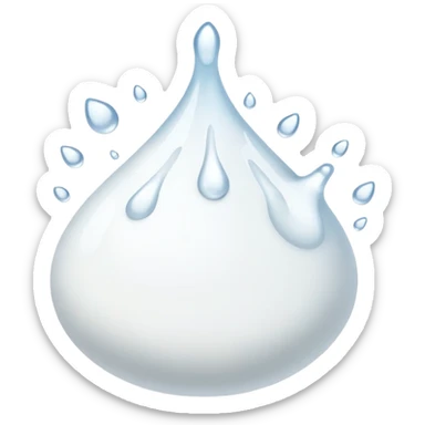 Multiple Milk droplets sticker