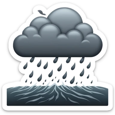 Storm Scene sticker