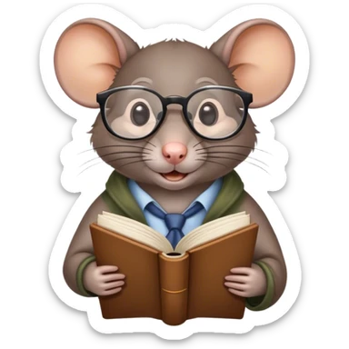 A rat as a teacher  sticker