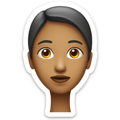 a woman that is thinking with question mark above his head sticker