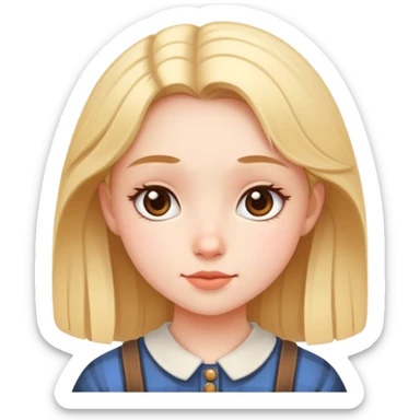 Cute Village core girl  sticker