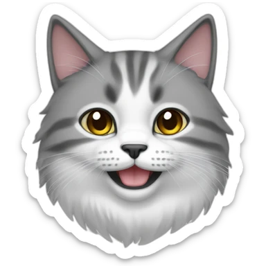 Gato snowfeet cuerpo entero sticker