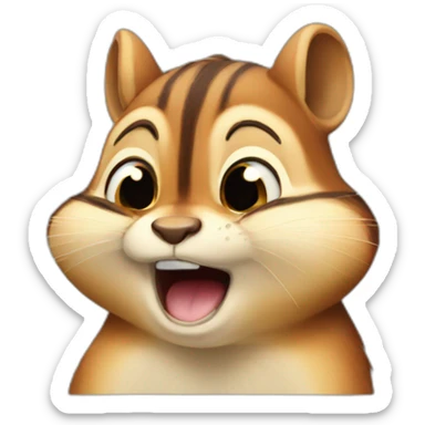 chipmunk crying sticker
