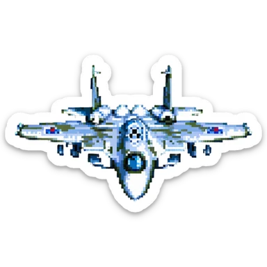 Su-57 jet, angled view sticker