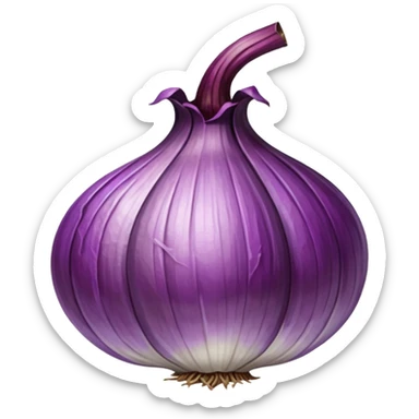 dried purple onion sticker