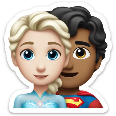 son/daughter of elsa and superman sticker