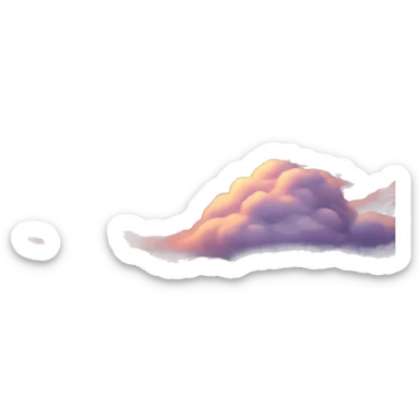 Clouds sunset sticker