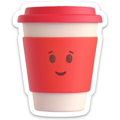coffee cup sticker