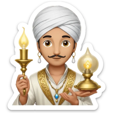 magician of the lamp sticker