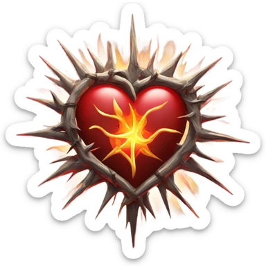 Sacred heart sticker