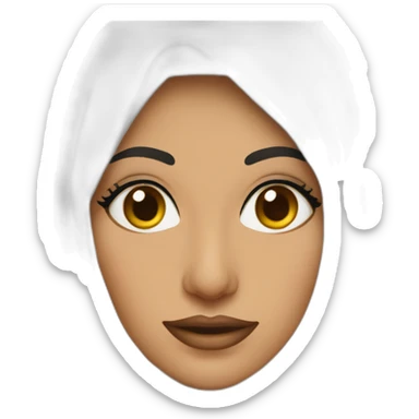 Femme arabe voilée maquillée sticker