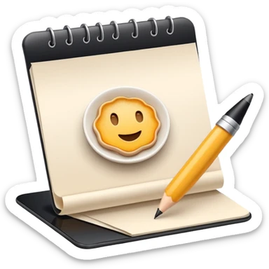 3D icon symbolizing writing a review and sharing opinions, food app context, single object, modern and clean style, soft lighting, isolated, no background sticker