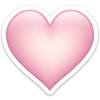 Light pink heart  sticker